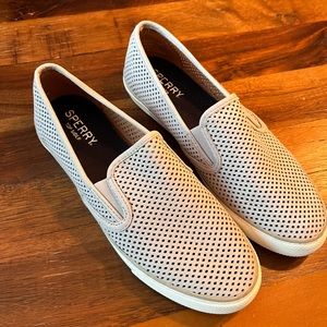 Lightly worn Sperry slip ons